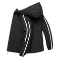 thumbnail image 4 of QHFBli Oversized Mens Trench Coat Men's Autumn Winter Plus Size Outdoor Anorak Zipper Jacket Coat for Black XXXXXXXXL, 4 of 5