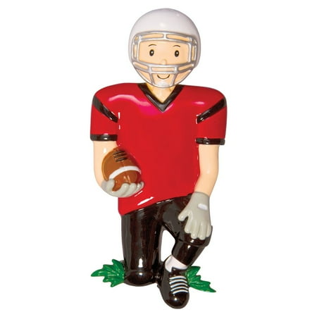 Football Player Ornament - Sports FOOTBALL Player Personalized Christmas Ornament DO-IT-YOURSELF