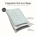thumbnail image 6 of Lahome Washable 8'x10' Area Rug, Green Vintage Floral Rugs for Living Room, Soft Low Pile Non-Slip Botanical Carpet for Girls Bedroom, Boho Flower Large Nursery Playroom Dining Room Decor, Green, 6 of 11