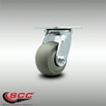 thumbnail image 2 of 4 Inch SS Thermoplastic Rubber Wheel Swivel Caster with Ball Bearing SCC, 2 of 2