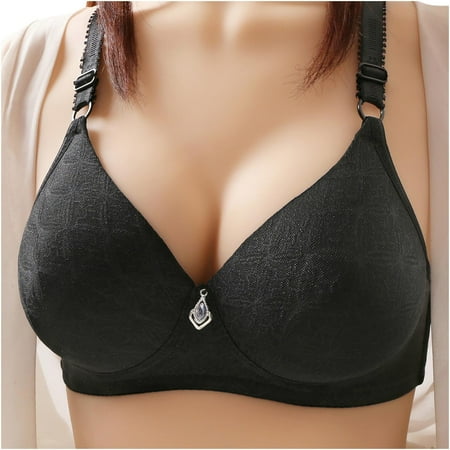 Staron Bras for Women Wireless Comfort Push Up Bras Sport Everyday Stretch No Underwire Bra Solid Color Plus Size Comfortable Bralettes Bra