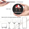 thumbnail image 5 of Movie Ghostbusters Round Coaster Set Of 6 Tabletop Protection Mats Leather Drink Cup Coasters Kitchen Coffee Decor, 5 of 8