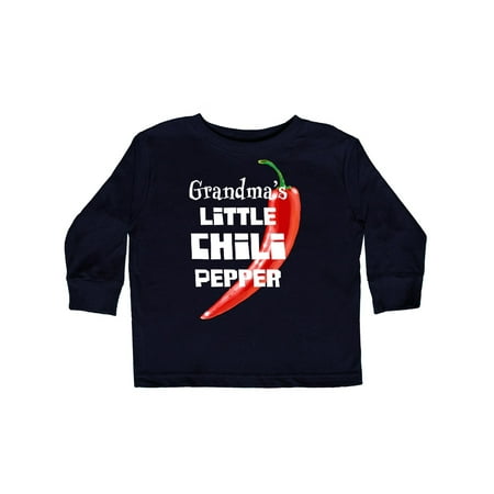 

Inktastic Grandma s Little Chili Pepper Gift Toddler Boy or Toddler Girl Long Sleeve T-Shirt