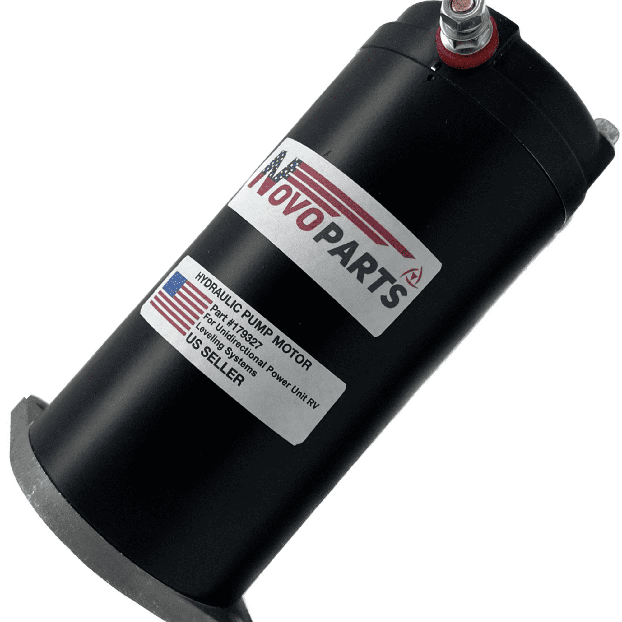 HYDRAULIC POWER LEVELING SYSTEM KIT FOR RV Pump Motor with Manual Drive (179327, 414850, 045-179327) | Includes Sealed Collar Coupling 286722 and Hydraulic Solenoid 161394, 684-1211-212