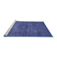 thumbnail image 2 of Ahgly Company Machine Washable Indoor Rectangle Abstract Blue Modern Area Rugs, 8' x 12', 2 of 4