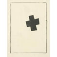 thumbnail image 2 of Kazimir Malevich 19x24 Black Ornate Framed Double Matted Museum Art Print Titled: Small Black Cross (1920), 2 of 5