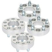 ECCPP 4x 5 lug Wheel Spacers 5x4.5 to 5x4.5 14x1.5 71.5mm 1.5" silver Compatible with 2009-2013 for Dodge Challenger 2005-2008 for Dodge Magnum