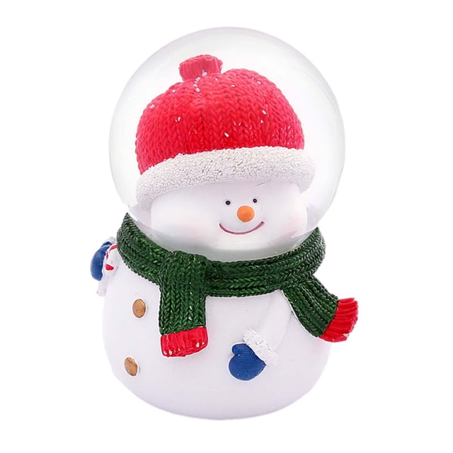 Christmas Ball Decoration Resin Creative Landscape Santa Claus Desktop Ornament Style A