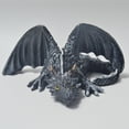 thumbnail image 1 of Gran dragón agazapado dragón gótico adornos artesanales de resina decorativa de Halloween, 1 of 5