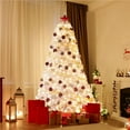 thumbnail image 4 of Yaheetech 7.5ft Pre-lit Artificial Christmas Tree with Foldable Stand, White, 4 of 8