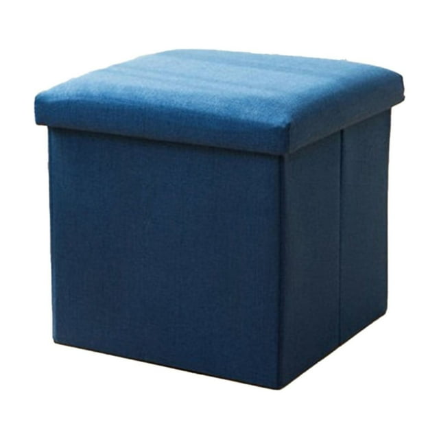 Portable Folding Stool, Folding Storage Ottoman Cube – Padded Footrest Stool, Toy Box, and Step Stool, Foldable Storage Box for Dorm, Living Room, and Space-Saving, Folding Chair