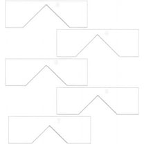 10 Pcs Acrylic Corner Miter Tool 3/4/5/6/7mm Clear Book Binding Corner Cutting Tool Bookbinding Corner Cutting Jig Set for Album Making Bookbinding