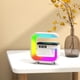 thumbnail image 1 of Altavoz Bluetooth con cargador inalámbrico, reloj despertador digital, luz ambiental colorida, mesita de noche 3 en 1 para dormitorio, hogar, oficina, escritorio, decoración, altavoces Bluetooth con c, 1 of 5