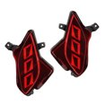 thumbnail image 2 of 1 par de luces reflectoras de parachoques Trasero kangjianwuwushu para Highlander 2020 a 2023 Rojo, 2 of 9