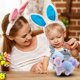 thumbnail image 3 of Walking Puppy Stuffed Animal Interactive Rainbow Dog Barking Tail Wagging Head Nodding Educational Plush Toy Easter Christmas, 7, 3 of 5