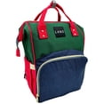 thumbnail image 1 of Mochila Pañalera Land Moderna Practica Bebes Térmica Oxford Verde Azul, 1 of 5