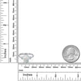 thumbnail image 6 of Gem Stone King 2.36 Ct Oval Cabochon White Simulated Opal White Topaz 925 Sterling Silver Ring, 6 of 6