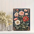 thumbnail image 2 of Qisvanset Framed Canvas Wall Art 12x16 Inch Isaiah William Morris Floral Bible Verse Art, 2 of 5