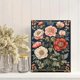 thumbnail image 2 of Qisvanset Framed Canvas Wall Art 12x16 Inch Isaiah William Morris Floral Bible Verse Art, 2 of 5
