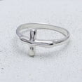 thumbnail image 2 of SS DESIGNS- Cross Ring, Women's Sideways Cross Finger Ring, High Polished Ring, 2 mm Width Band, Christian Religous Ring, Faith Jewelry, 2 of 4