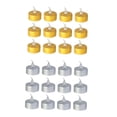 thumbnail image 1 of Tealights Candle,Tea Lights Candles Ornament LED Candle Lamps,Flameless LED Tealights Halloween Candles,Flickering Candles night lights Yellow Flash and Argent Warm White Gloria Vela candelita, 1 of 9