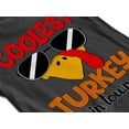 thumbnail image 4 of Coolest Turkey in Town Thanksgiving Funny Cool Sunglasses Youth T-shirt For Kids, XS, Orange, 4 of 6