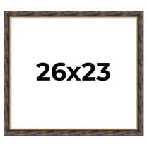 26x23 Frame Gold Real Wood Picture Frame Width 1.5 inches | Interior Frame Depth 0.5 inches |