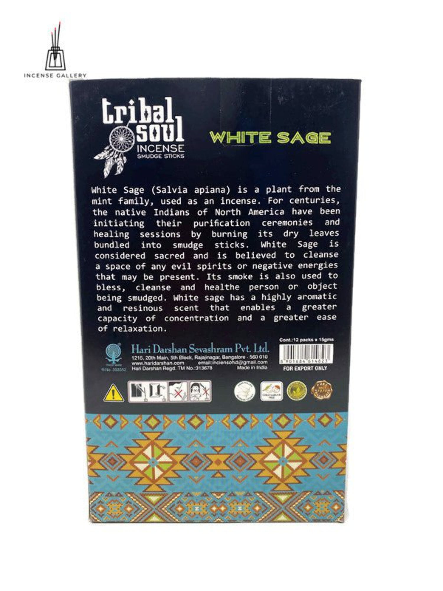 Tribal Soul - White Sage Masala Incense Sticks
