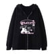 thumbnail image 1 of 2023Y2K sudadera gótica oscura con cremallera de mariposa, sudadera con capucha de lana de estilo americano para otoño e invierno, chaqueta holgada de estilo Millennium, 1 of 4