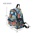 thumbnail image 3 of FORMRS School Backpack with Front Zippered Pocket 12" Elementary Student Travel Daypack, Blue Cute Train Pattern, 3 of 6