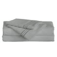 thumbnail image 3 of Furinno Angeland Vienne 4-Piece Microfiber Bed Sheet Set, Full, Grey, 3 of 7