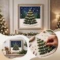 thumbnail image 2 of Qocolcyl Christmas Pearl Bead Art DIY Set for Beginners,Holiday Craft Kit with Printed Canvas, Plastic Beads & Complete Tools, Festive Angel Santa Tree House Designs, Family DIY Wall Art Holiday Gift, 2 of 7