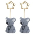 thumbnail image 4 of NUOLUX Holder Table Clip Stand Memo Picture Message Animal Number Clip Name Stand Place Koala Figure Statue Christmas Menu, 4 of 6