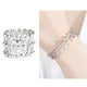 thumbnail image 3 of Pulsera 2 en 1 Brazaletes Pulseras Tamaño Ajustable Telescópico para el Día de San Valentín Plata, 3 of 6