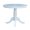 thumbnail image 4 of International Concepts 36" Round Top Pedestal Table - With 2 C08-613 Chairs, 4 of 6