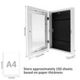 thumbnail image 3 of Kids Art Frame - Kids Art Frames Front Opening - Open Display Picture Frames for Kids Artwork - Smart Stacker Art Project Frame for Art Work With Storage, 3 of 10