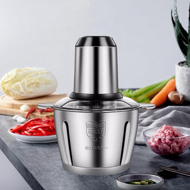 Meat Grinder 2l Stainless Steel Electrical Food Processor Blender Mixer Machine For Kitchen Fruits