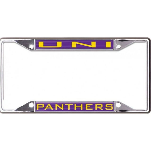 Cadre de Plaque d'Immatriculation Chromé UNI Panthers