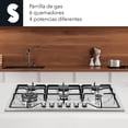 thumbnail image 2 of Parrilla Estufa Empotrable 6 Quemadores Gas Acero Inoxidable, 2 of 6