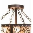 thumbnail image 2 of Meyda Tiffany 195360 Mountain Pine 8 Light 30" Wide Semi-Flush Drum Ceiling Fixture -, 2 of 7