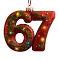 thumbnail image 1 of 67 adornos navideños planos en 2D divertidos Six Seven Meme Decoración navideña Regalos para adolescentes y adultos amantes del humor, 1 of 7