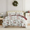 thumbnail image 3 of Southshore Fine Living, Inc. Christmas Comforter Queen Size with 2 Pillow Shams - White Christmas, 3 of 9