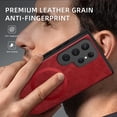 thumbnail image 4 of for Samsung Galaxy S25 Ultra Premium PU Leather + TPU Back Case, Magsafe Anti-Scratch Lightweight Ultra Slim Shockproof Protective Anti-Fall Business Phone Case for Samsung Galaxy S25 Ultra, Winered, 4 of 9