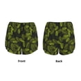 thumbnail image 5 of Lsque Tropical Palm Leaves Fern Leaf Printed Women's Running Shorts with Liner Pockets,Elastic Quick Dry Workout Athletic Gym Yoga Shorts,Womens High Waist Shorts-Medium, 5 of 9