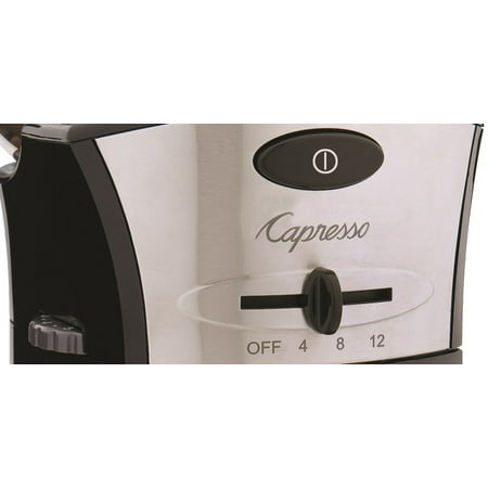 Capresso 559.04 Coffee Burr Grinder, 1/2 Lbs, Black