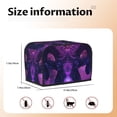 thumbnail image 5 of Yiaed Purple Starry Sky Antelope Print Two Slice Bread Machine Cover, Universal Size Kitchen Appliance Cover for Bread Machine,Bread Machine Cover, 5 of 7