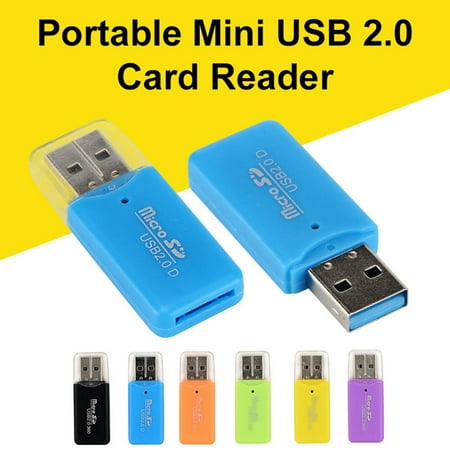 Image of Deyuer Mini Portable USB 2.0 TF Micro SD Memory Card Reader for PC Laptop Computer
