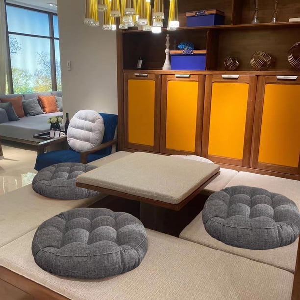 Cojín para silla, color liso, relleno grueso, ideal para sillas de cocina, comedor o patio.
