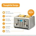 thumbnail image 3 of Toastmaster TM-48TS Stainless-Steel 4-Slice Toaster, 3 of 7