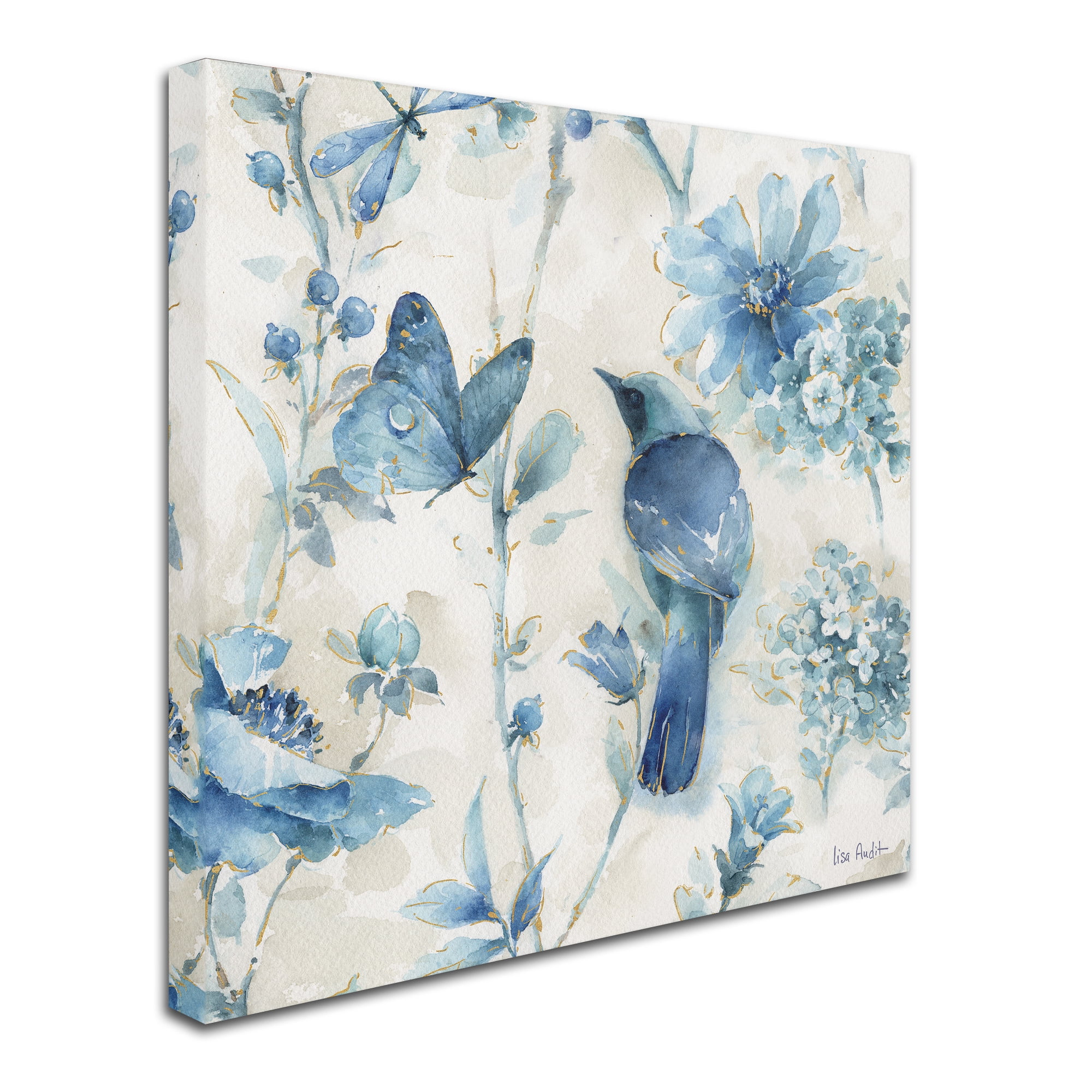Trademark Fine Art "Indigold XII" Canvas Art by Lisa Audit